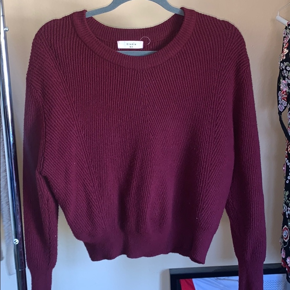 Burgundy sweater